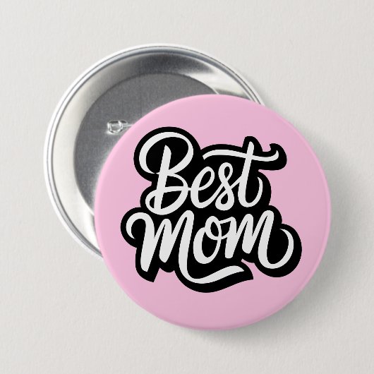 Beste mam ronde button 7,6 cm (Voorkant /achterkant)