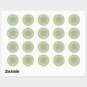Beste mam ronde sticker (Vel)