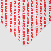 Beste mam Rood op witboek Tissuepapier (Detail)