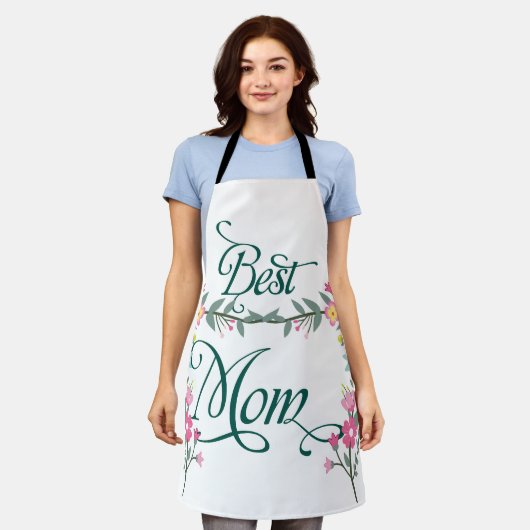 Beste mam schort (Gedragen)