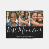 Beste mama 3 Foto Collage Fleece Blanket (Voorkant (Horizontaal))