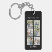 Beste mama! 6 Aangepast bericht voor foto's Sleutelhanger (Voorkant Links)