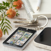 Beste mama! 6 Aangepast bericht voor foto's Sleutelhanger (Voorkant Rechts)