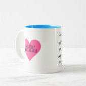 Beste mama - absoluut onvervangbaar! tweekleurige koffiemok (Voorkant links)