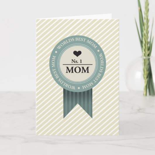 BESTE MAMA BADGE TER WERELD KAART (Voorkant)