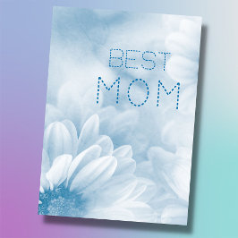Beste mama beste mama ooit pastel elegante bloem  kaart