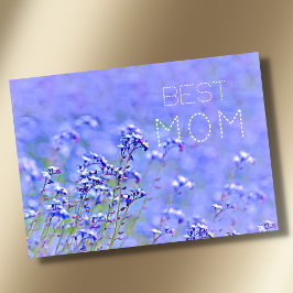 Beste mama beste mama ooit pastel elegante bloem  kaart