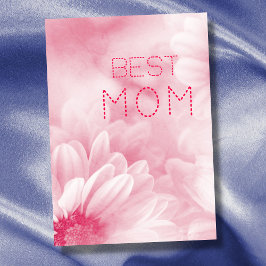 Beste mama beste mama ooit pastel elegante bloem kaart