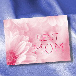 Beste mama beste mama ooit pastel elegante bloem kaart