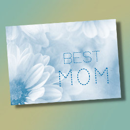Beste mama beste mama ooit pastel elegante bloem kaart