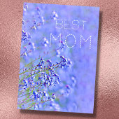 Beste mama beste mama ooit pastel elegante bloem kaart