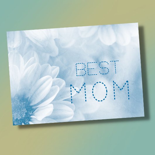Beste mama beste mama ooit pastel elegante bloem kaart