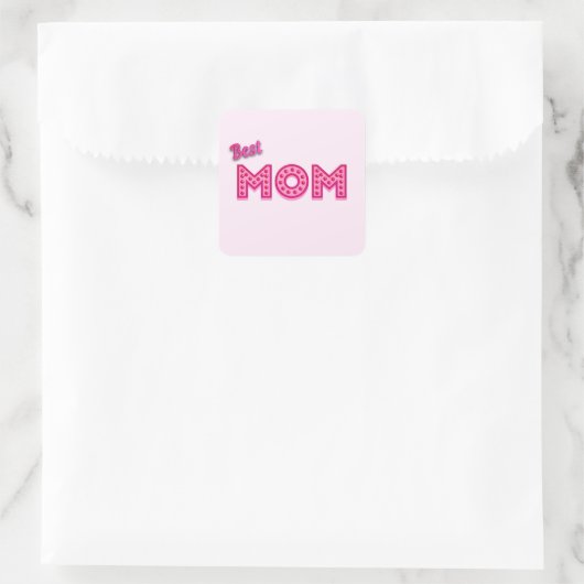 Beste mama beste moeder ooit beste moeder ooit vierkante sticker (Tas)