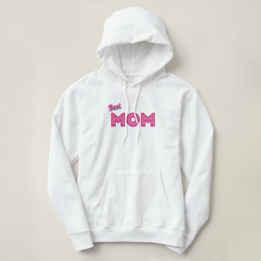Beste mama, beste moeder ooit, ik hou van je moede hoodie (Design voorkant)