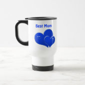 Beste mama, blauwe harten reisbeker (Links)