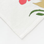 Beste mama bloemen 4 Foto Collage Keepslag Fleece Deken (Hoek)