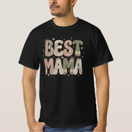 Beste Mama Boekachtig Bloemig Letterkundig Ontwerp T-shirt
