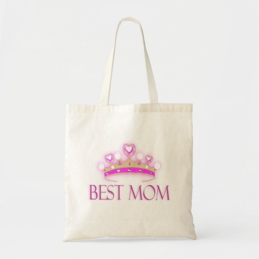 Beste mama Crown Tote Bag (Voorkant)