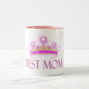 Beste mama Crown Tweekleurige Koffiemok