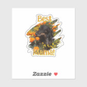 Beste mama! Dachshond Sticker (Vel)