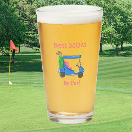 Beste Mama Door Preppy Blauwe Golfkar / Grappige G Glas