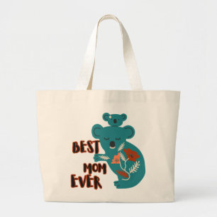 Beste mama Ever Koala Moederdag Grote Tote Bag