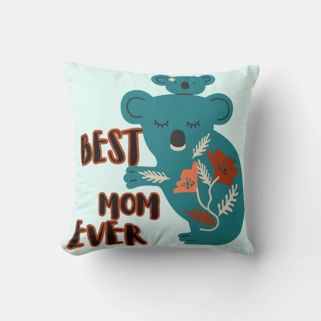 Beste mama Ever Koala Moederdag Kussen (Voorkant)