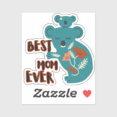 Beste mama Ever Koala Moederdag Sticker (Vel)