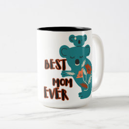 Beste mama Ever Koala Moederdag Tweekleurige Koffiemok