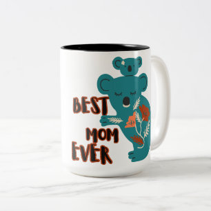 Beste mama Ever Koala Moederdag Tweekleurige Koffiemok