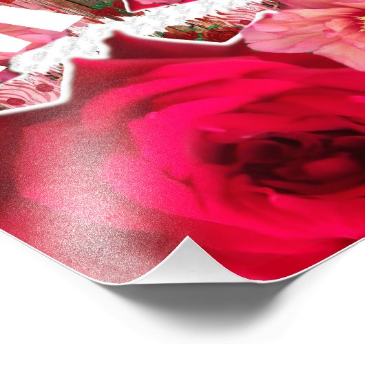 Beste mama! foto afdruk (Hoek)