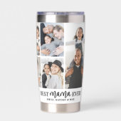Beste Mama Foto Moeder Geïsoleerde Drinkbeker (Achterkant)
