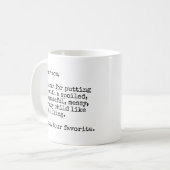 Beste mama Funny Moeder Mok (Voorkant links)