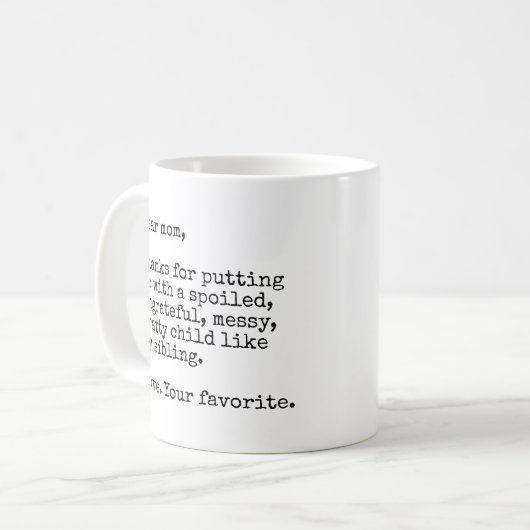 Beste mama Funny Moeder Mok (Voorkant links)