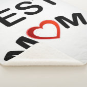 Beste mama | Gepersonaliseerd voor mijn moeder Sherpa Deken (3/4)