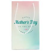 Beste mama Happy Moederdag | Gift Bag Klein Cadeauzakje (Achterkant)