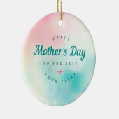 Beste mama Happy Moederdag | Versiering Keramisch Ornament (Rechts)