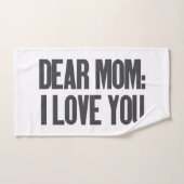 Beste mama, ik hou van je bad handdoek (Handdoek)