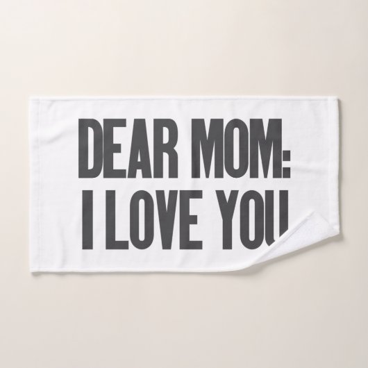 Beste mama, ik hou van je bad handdoek (Handdoek)