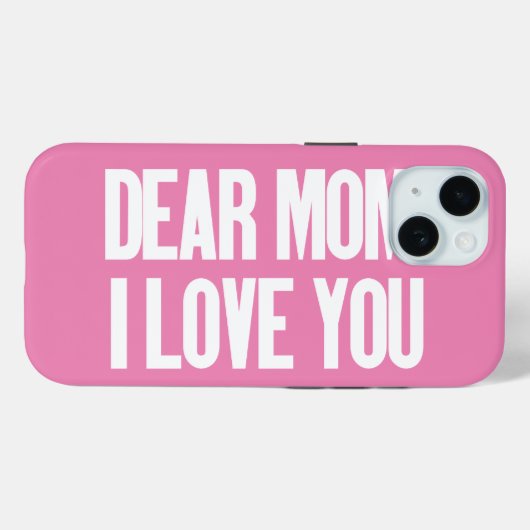 Beste mama, ik hou van je Case-Mate iPhone case (Achterkant (horizontaal))