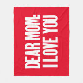 Beste mama, ik hou van je fleece deken (Voorkant)