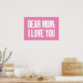 Beste mama, ik hou van je poster (Keuken)