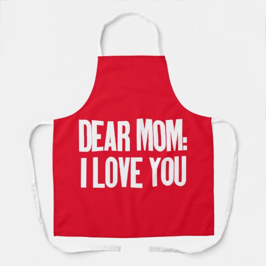 Beste mama, ik hou van je schort (Voorkant)