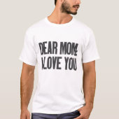 Beste mama, ik hou van je t-shirt (Voorkant)