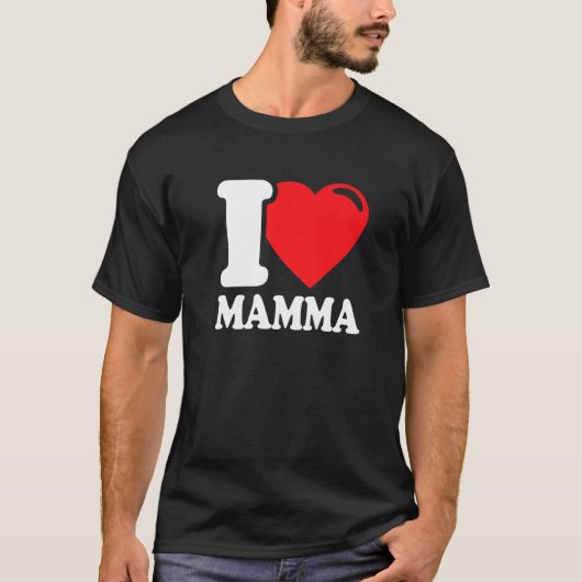 Beste mama. Ik hou van mama. Ik hou van mijn moede T-shirt (Voorkant)
