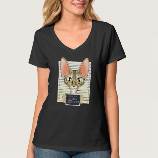 Beste mama, ik kan uitleggen dat ik Devon Rex kat  T-shirt (Voorkant)