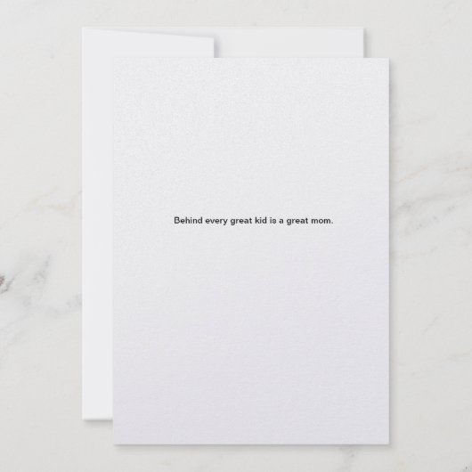 Beste mama, ik krijg het nu, aangepaste Moederdag Kaart (Achterkant)