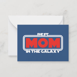 Beste mama in de Galaxy Notitiekaartje