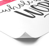 Beste mama in de hele wereld poster (Hoek)