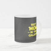 'Beste mama in de Melkweg!' Matglas Koffiemok (Voorkant rechts)